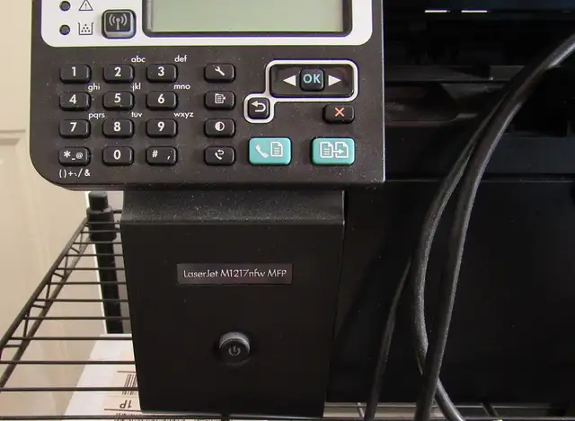 Printer HP Laser M1217nfw MFP fax, flatbed scanner - Photo 2