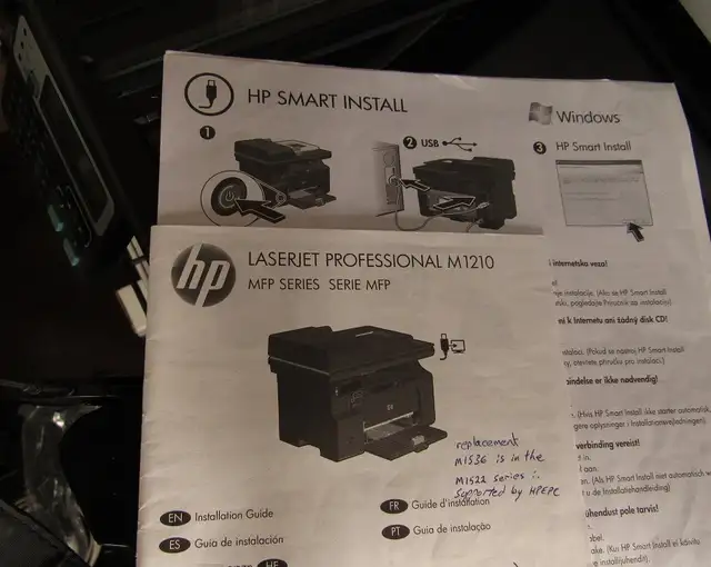 Printer HP Laser M1217nfw MFP fax, flatbed scanner - Photo 3