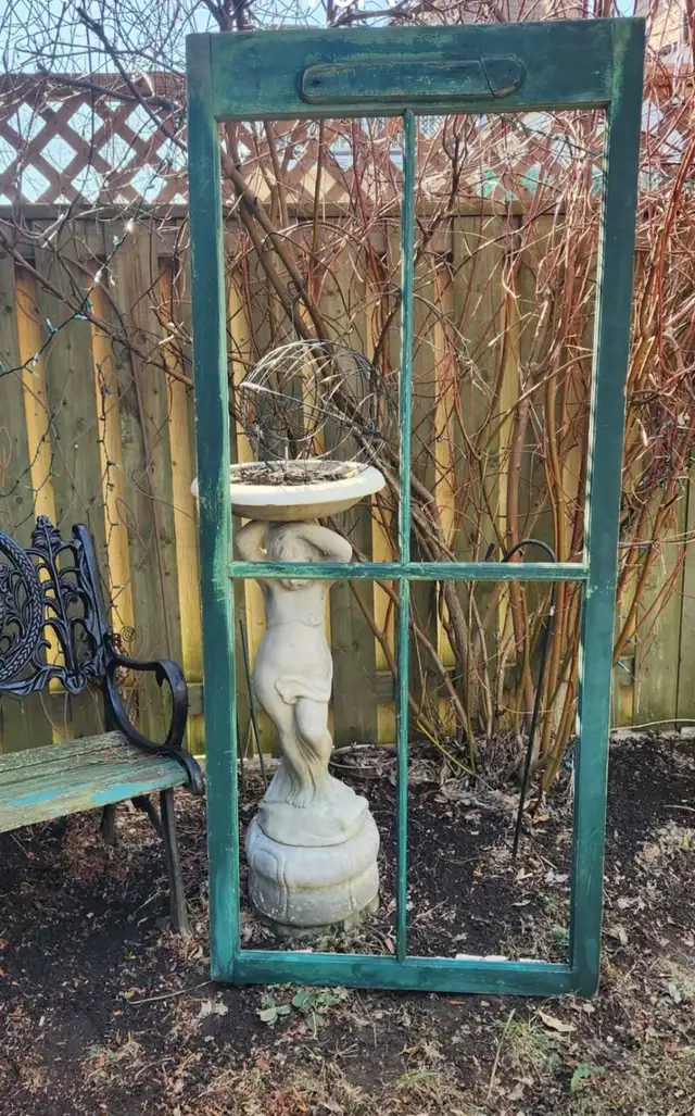 Vintage Antique awood Window Pane Window Frame - Photo 2