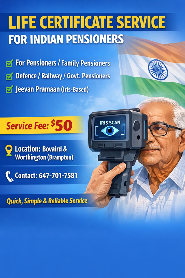 LIFE CERTIFICATE FOR INDIAN PENSIONERS
