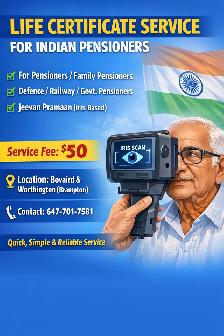 LIFE CERTIFICATE FOR INDIAN PENSIONERS