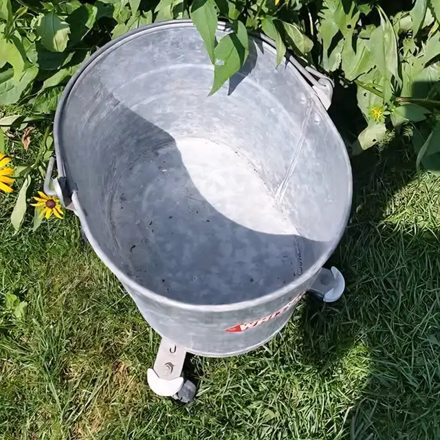 Vintage Galvanized Industrial Pail Wine Cooler - Photo 3