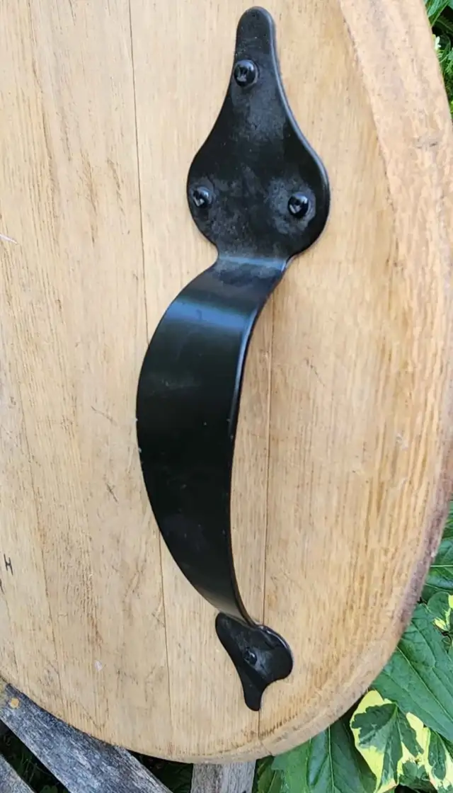 Vintage Solid French Oak Wine Barrel Top Tray - Photo 5