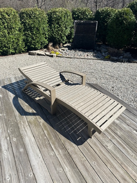 Chaise Lounge chair patio - Heavy Duty HDE Plastic - Photo 3