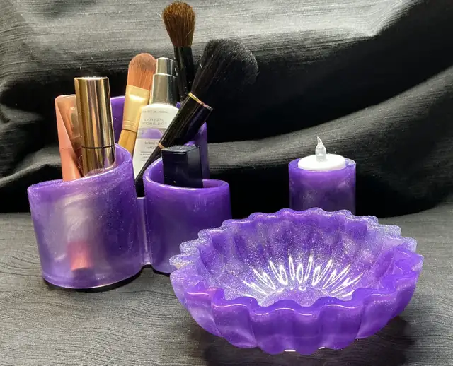 Epoxy Resin Holder for Pencils, Paint Brushes, & Makeup Brushes - Photo 5