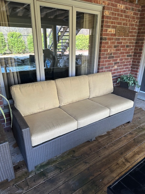 Patio 3 seat sofa - Sunbrella Cushions