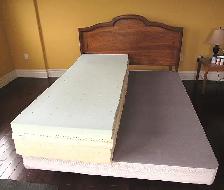 LIEN 'A Latex foam mattress, split queen size (30x80x10") - Photo 2