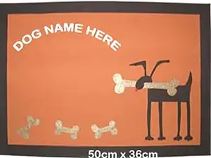 Cats and Dogs hand painted Food bowl Mats