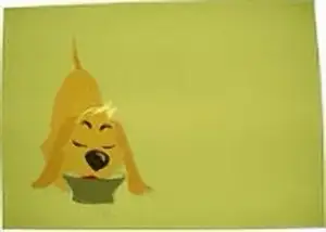 Cats and Dogs hand painted Food bowl Mats - Photo 8