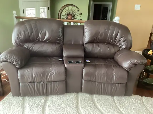 Palliser Leather Reclining Loveseat