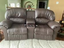 Palliser Leather Reclining Loveseat