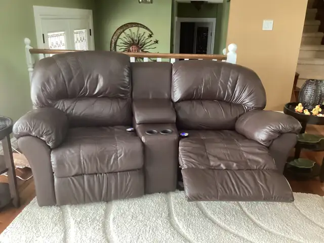 Palliser Leather Reclining Loveseat - Photo 2