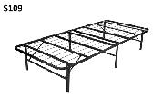 BLACK MATTRESS PLATFORM IN METAL