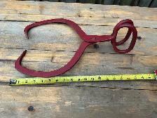 Antique Hand Forged Block Ice Tongs !