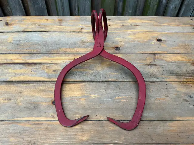 Antique Hand Forged Block Ice Tongs ! - Photo 4