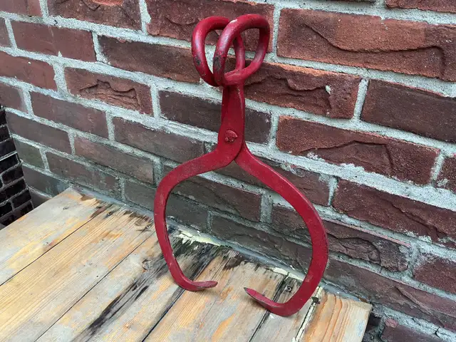 Antique Hand Forged Block Ice Tongs ! - Photo 8