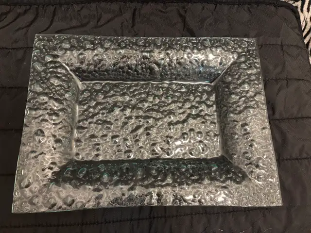 Bubbled Glass Large Serving Platter $25obo