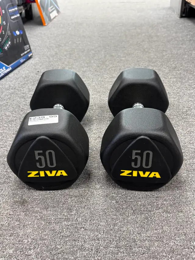 Ziva Performance Hex Dumbbell 50lbs - BRAND NEW