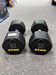 Ziva Performance Hex Dumbbell 50lbs - BRAND NEW