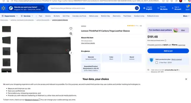 Leather Black Sleeve 14' Lenovo ThinkPad X1 - NEW Condition - Photo 10