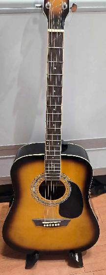 GEORGE WASHBURN ACOUSTIC GUITAR WITH STRAP