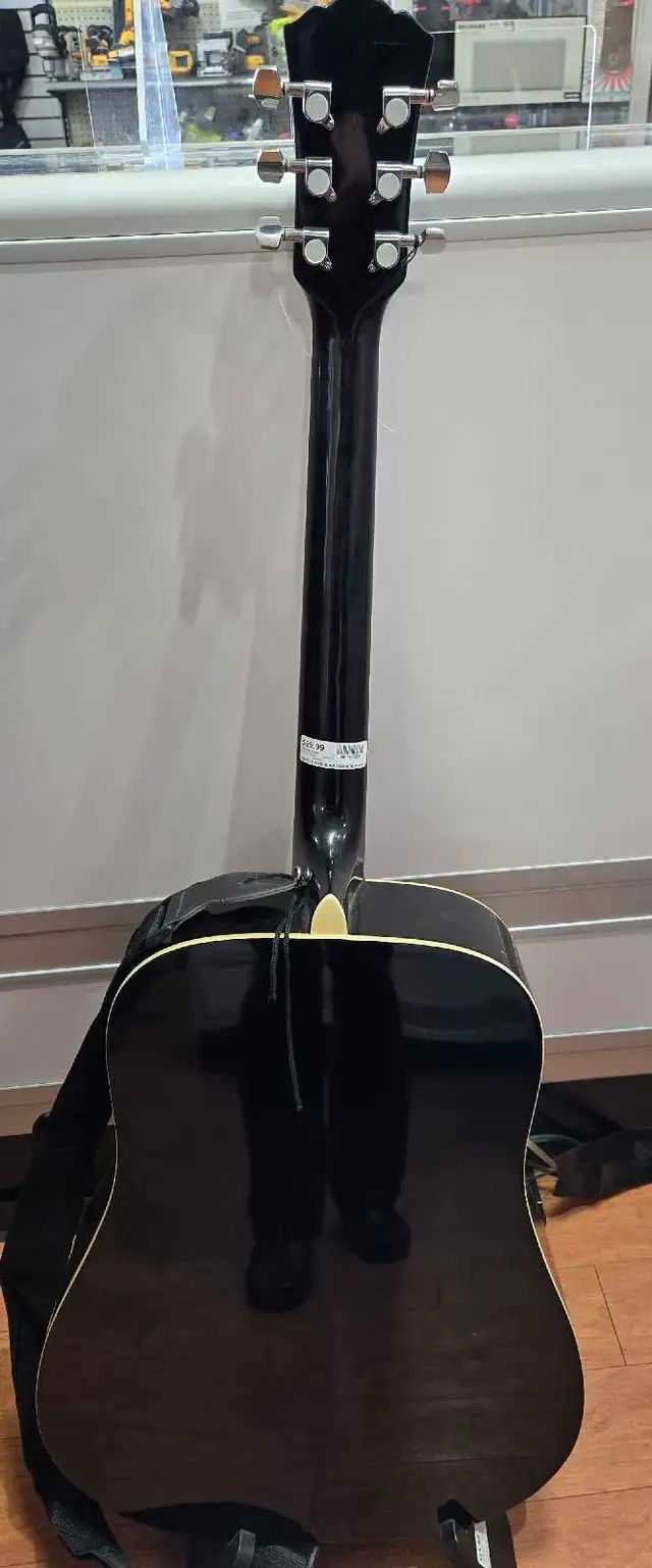 GEORGE WASHBURN ACOUSTIC GUITAR WITH STRAP - Photo 4