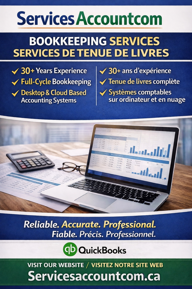 Services de comptabilité  /  Accounting Services