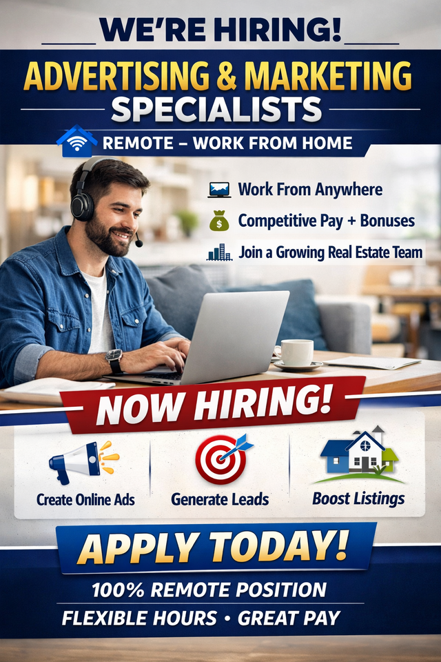 Advertising & Marketing Specialists (Remote – Work From Home)