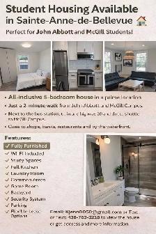student Housing Available