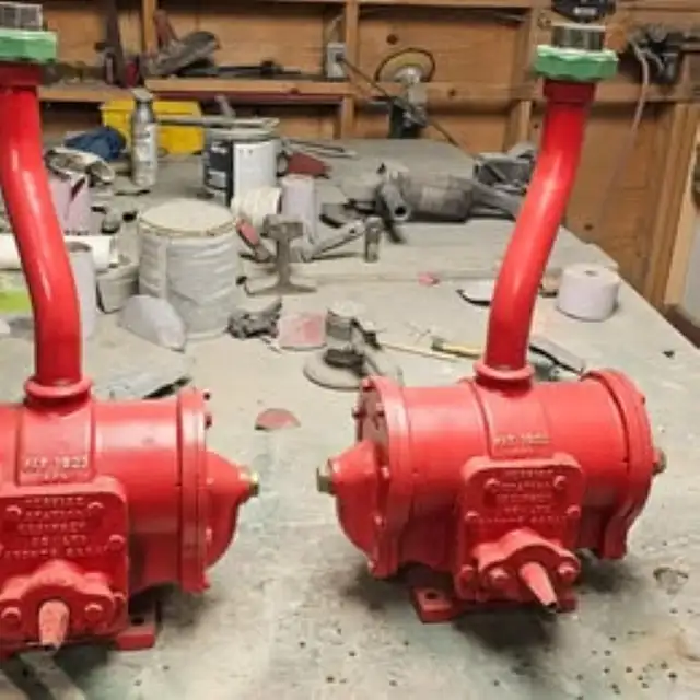 Service station pumps