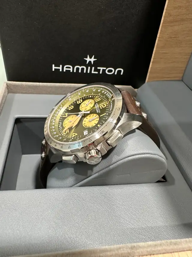 Khaki  Hamilton Aviation  X-Wind GMT WatcH - Photo 5