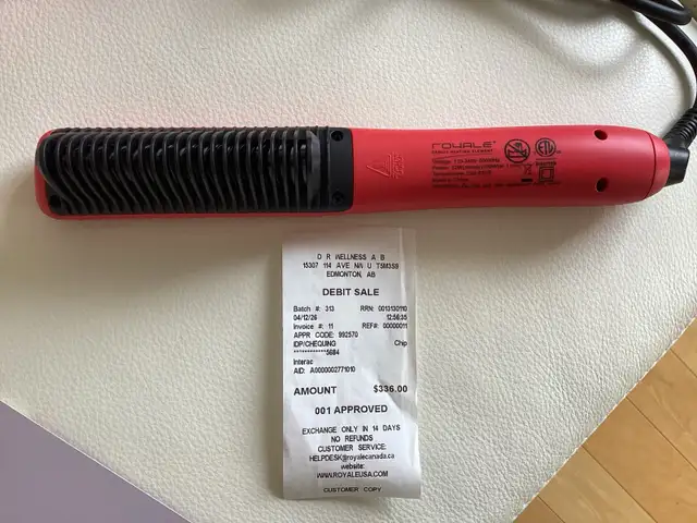 Royale flat iron multi-purpose ceramic hair brush - Photo 2