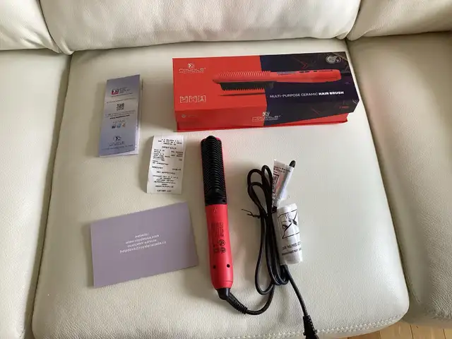 Royale flat iron multi-purpose ceramic hair brush - Photo 3