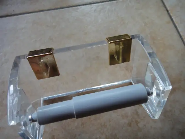 Porte-papier toilette en acrylique transparent - Photo 2