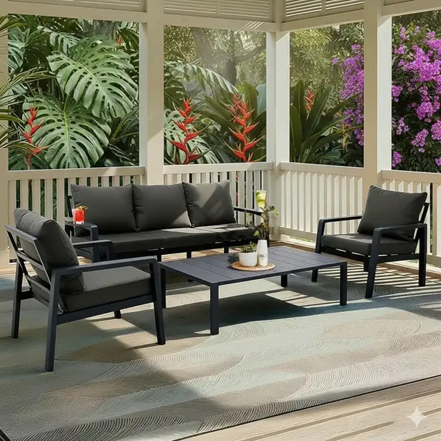 Brand New 4-Piece Heavy Duty Steel Patio Furniture Set $799