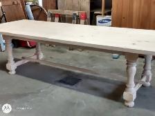 SUPERBE TABLE NEUVE STYLE RARE LOUIS XIII B. MASSIF 2' EPAIS