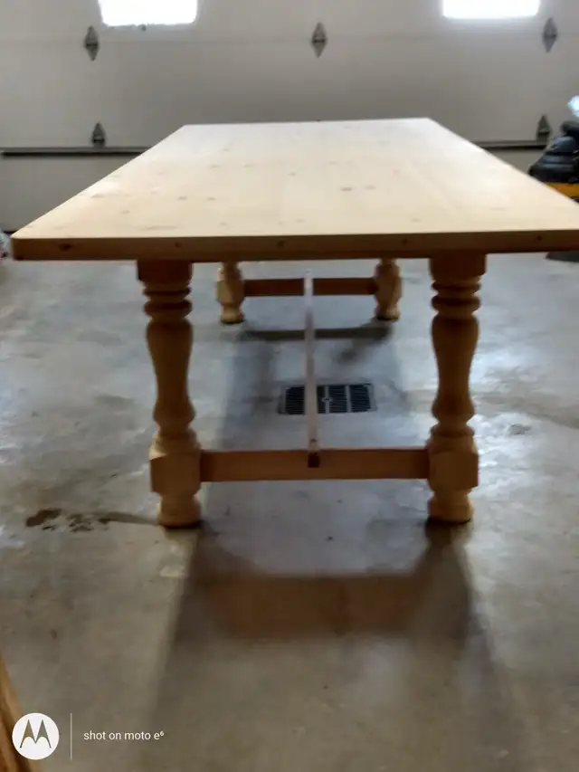 SUPERBE TABLE NEUVE STYLE RARE LOUIS XIII B. MASSIF 2' EPAIS - Photo 4