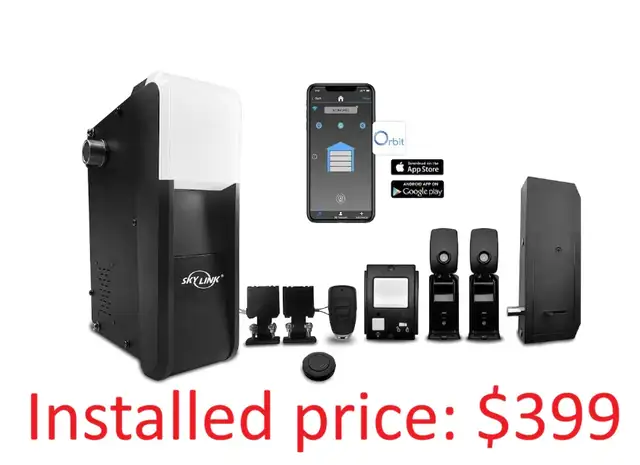 skylink side mount opener. $399 installed!! Call 226-998-8023