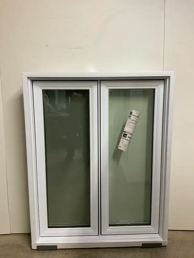 10855BP Fenêtre Battant PVC Blanc 2 sect 1 ouvr 39 3/4 x 50