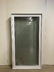 10799BP Fenêtre Battant PVC Blanc 1 sect 1 ouvr 34 x 63