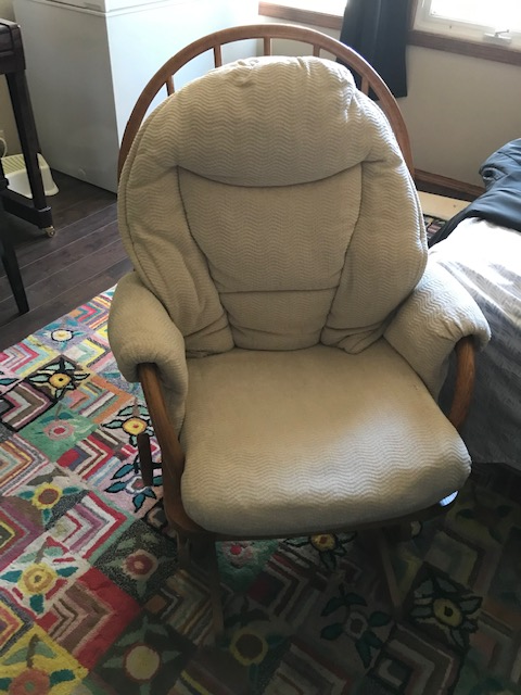 One rocking chair (Brand: Dutailier) for sale