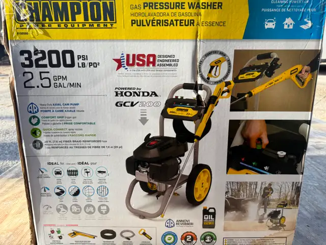 Brand New Champion 3200 PSI power washer with Honda Motor - Photo 2