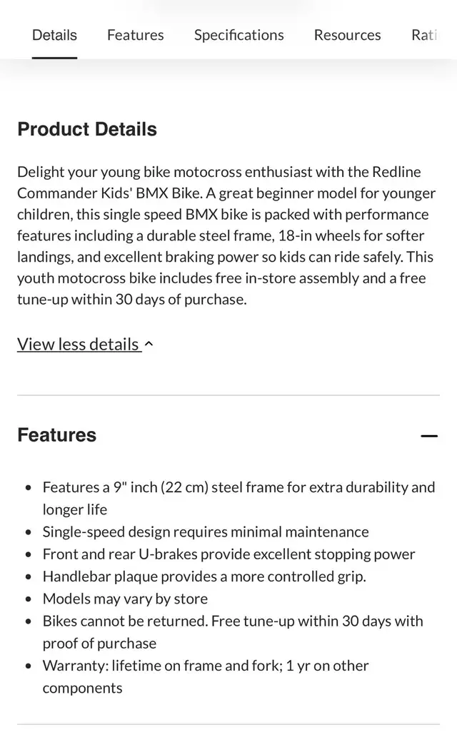 Redline Commander Kids' BMX Bike - Photo 4