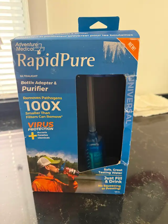 Rapid  Pure Bottle Adapter and Water Purifier