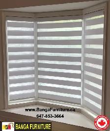 Custom Zebra Shades and Shutters -647-853-3664