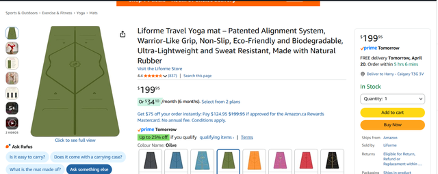 LIFORME Travel size Mat - Photo 4