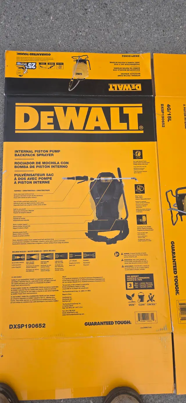 DeWalt back pack sprayer – like new - Photo 6