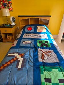 Twin Bed, Nightstand, Chest of Drawers