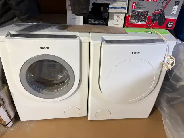 Bosch gas dryer & washer set