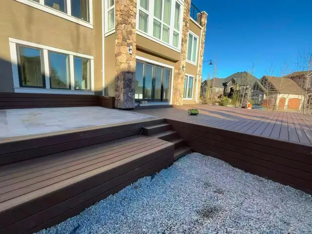 Deck,Fence , Lawn installation - Photo 2